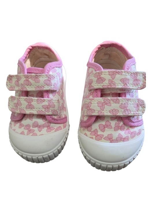 wonder nation Other - wonder nation Pink Butterfly Canvas Velcro Kids Sneakers SZ 5